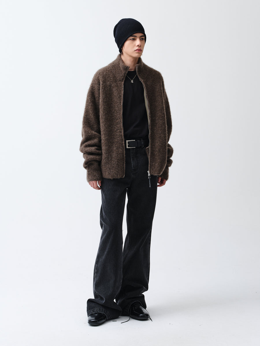 ROARINGWILD YAK WOOL TURTLE-NECK ZIP SWEATER – ROARINGWILD ONLINE