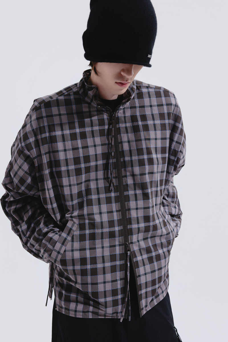 ROARINGWILD SHEER CHECK WIRE JACKET – ROARINGWILD ONLINE STORE
