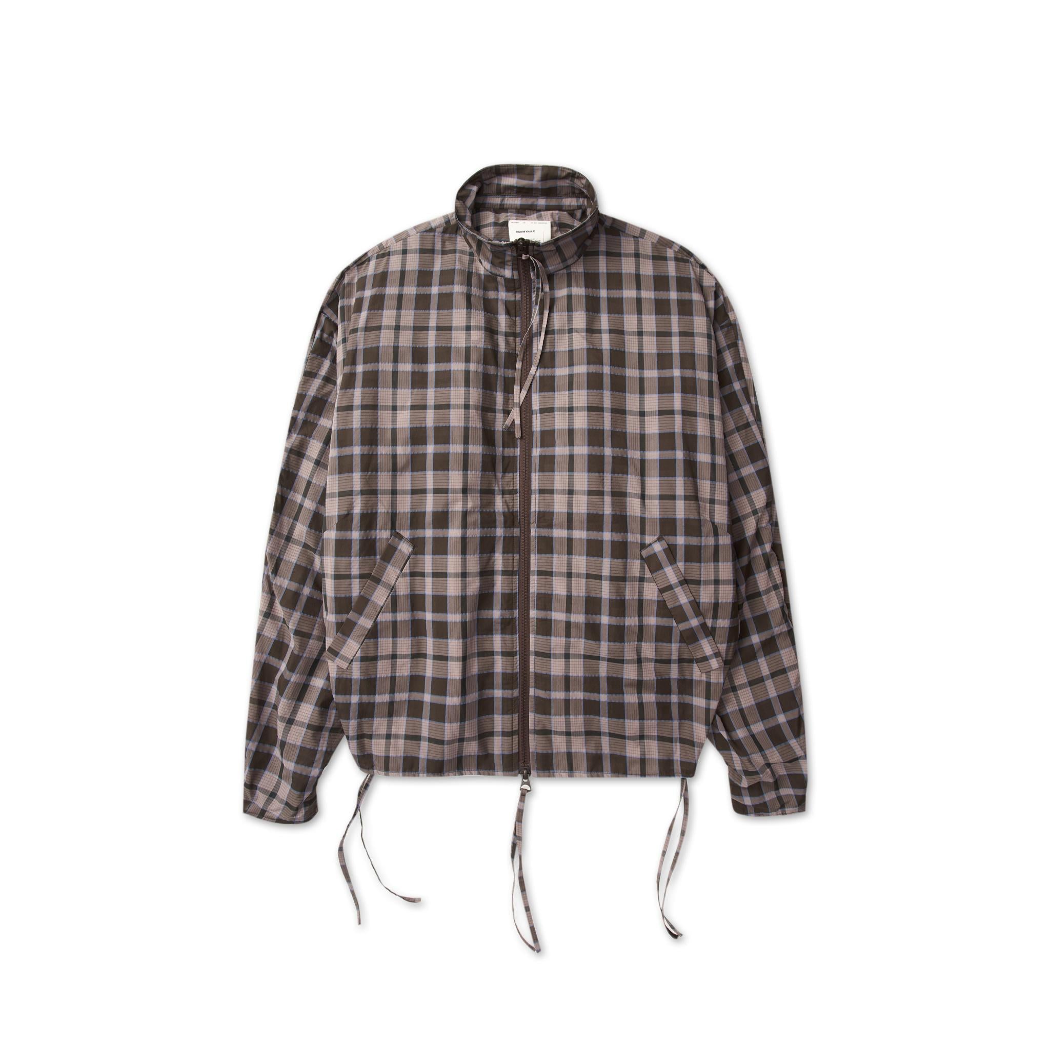ROARINGWILD SHEER CHECK WIRE JACKET – ROARINGWILD ONLINE STORE