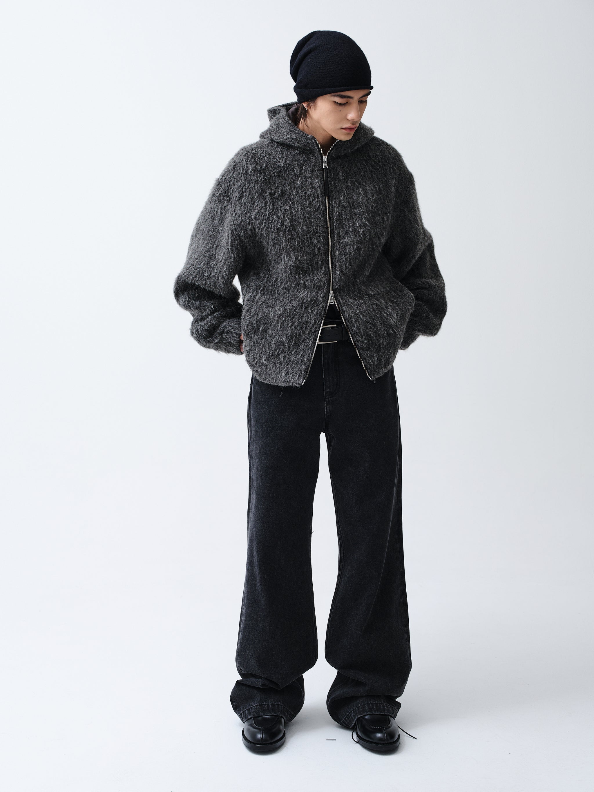 ROARINGWILD ALPACA ZIP HOOD JACKET – ROARINGWILD ONLINE STORE ROARINGWILD ALPACA ZIP HOOD JACKET – ROARINGWILD ONLINE STORE